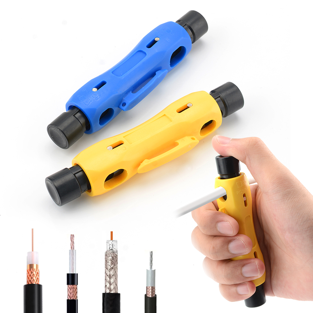 Power Tools America - Przenośny ściągacz izolacji do kabli koncentrycznych