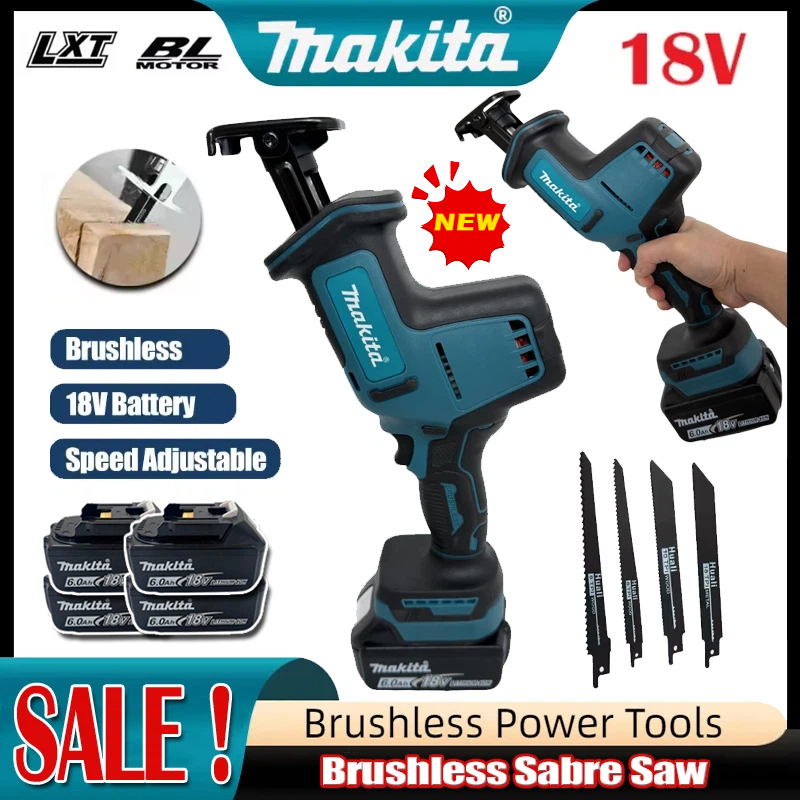Power Tools Universal Battery - Piła szablasta akumulatorowa Makita 2026, bezszczotkowa,