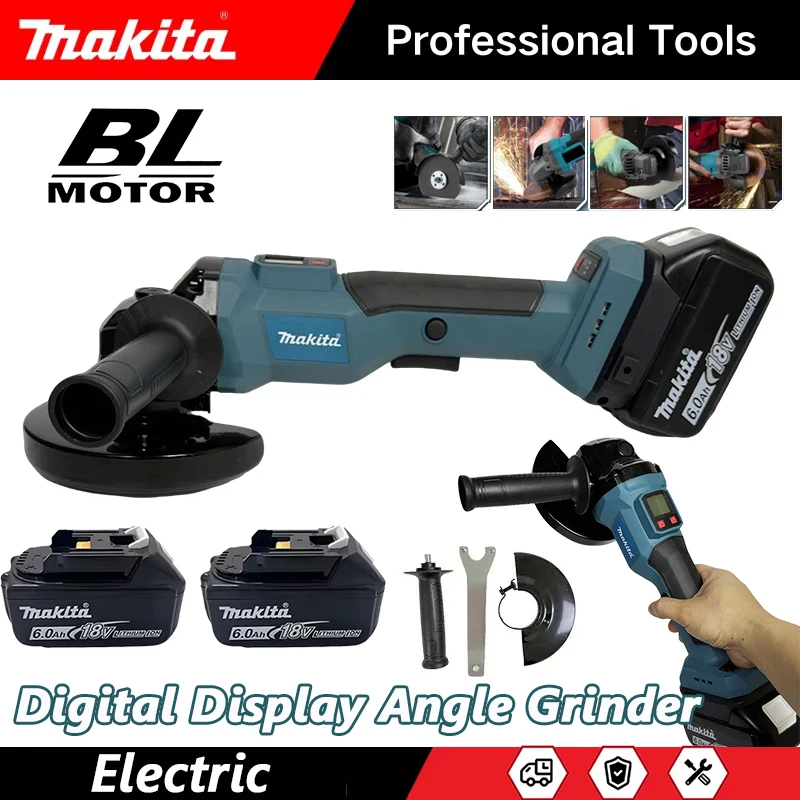 Power Tools Universal Battery - Szlifierka kątowa bezszczotkowa Makita 125 mm