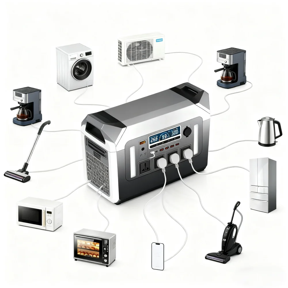 Power Tools Global Market - Uniwersalna stacja zasilania 3000W 2560Wh z