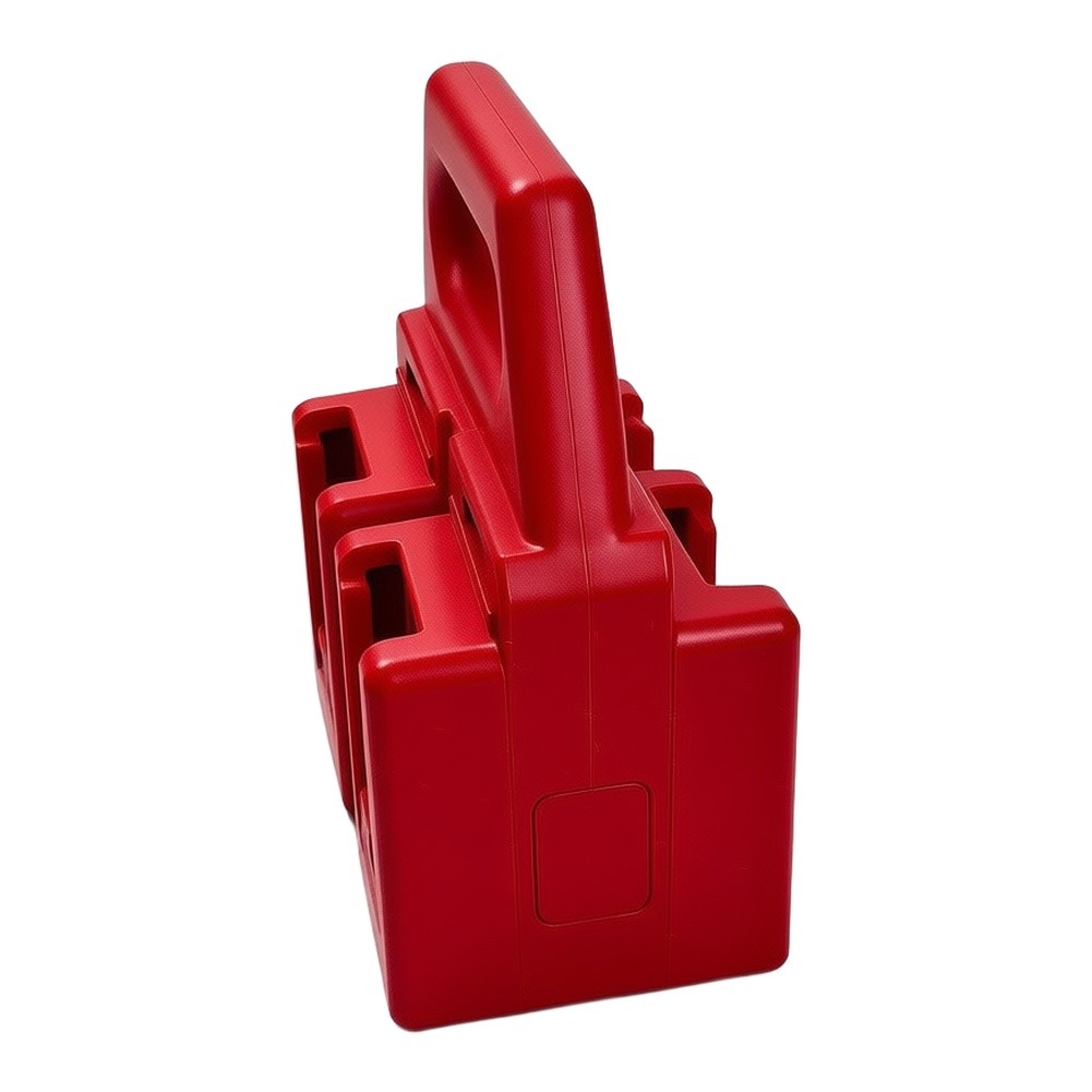 Czerwony stojak na 4 akumulato – Power Tools Red recenzja i cena